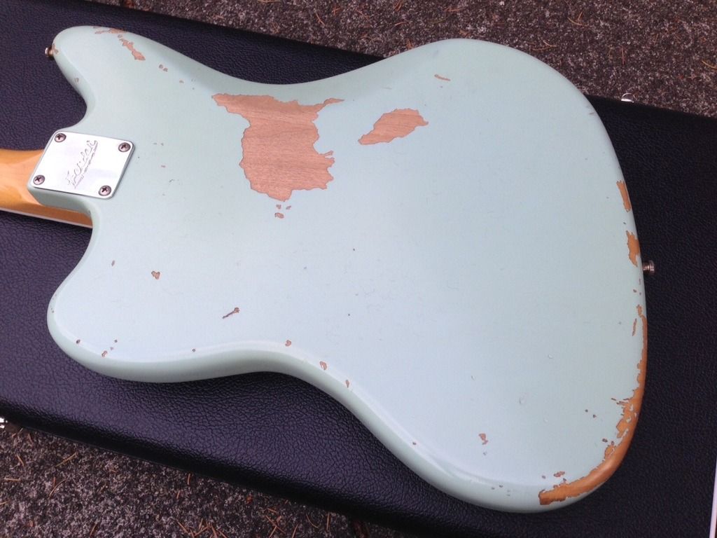 Factory One Off Sonic Blue Fender KC Relic Jaguar